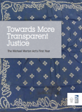 Cover of the Towards More Transparent Justice Report