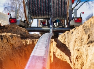 Laying cable for high-speed internet