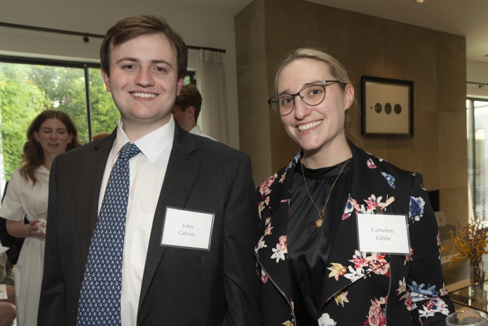 A photo of people smiling