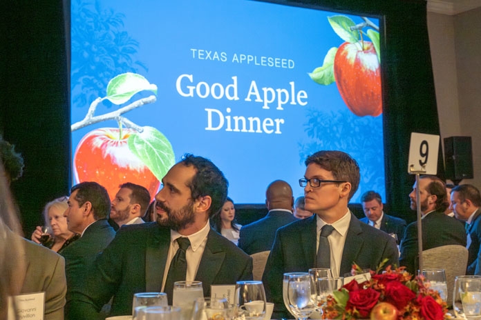 People attending the Good Apple Dinner