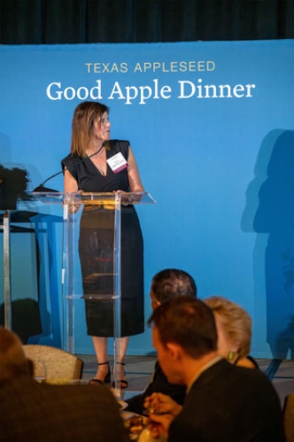 People attending the Good Apple Dinner