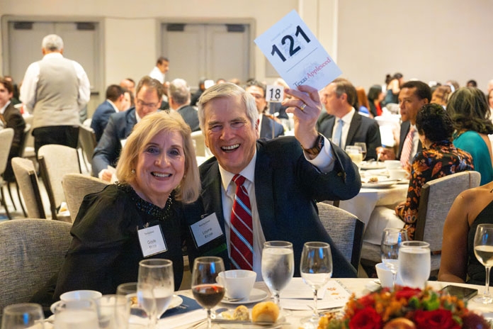 People attending the Good Apple Dinner
