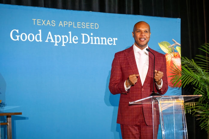 People attending the Good Apple Dinner