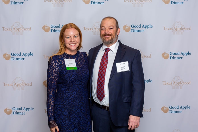 People attending the Good Apple Dinner
