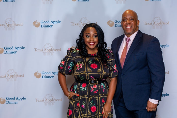 People attending the Good Apple Dinner