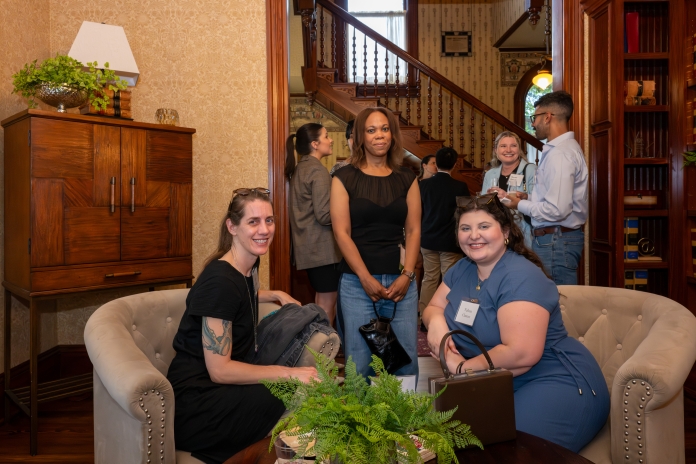 People smiling at Austin Birthday Party