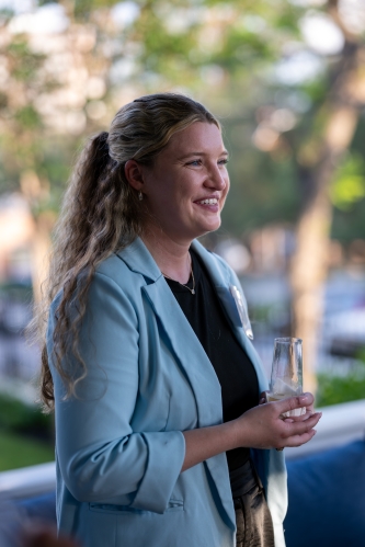 Person smiling at Austin Birthday Party
