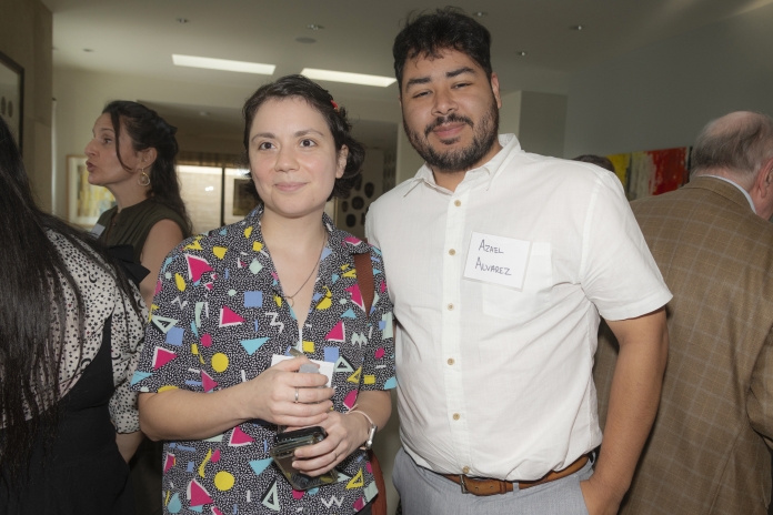 People attending Texas Appleseed's 30th birthday party in Dallas