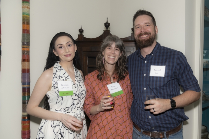 People attending Texas Appleseed's 30th birthday party in Dallas