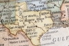 Colorful map of Texas