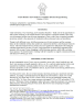 First page of written testimony to the Senate Business and Commerce Committee related to auto insurance pricing and solar panel fraud