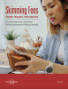 Cover of report, woman looking at wallet and pulling out money