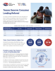 Cover page of one-pager titled Texans Deserve Consumer Lending Reform with a family embracing and stats
